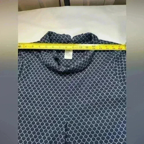 Top it Off Slip on Blue Dress w/front pockets and mermaid design (Size Large) - Picture 5 of 10